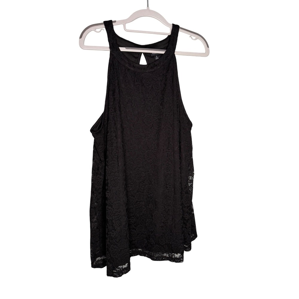 NWT Torrid black lace high neck goddess sleeveless top‎